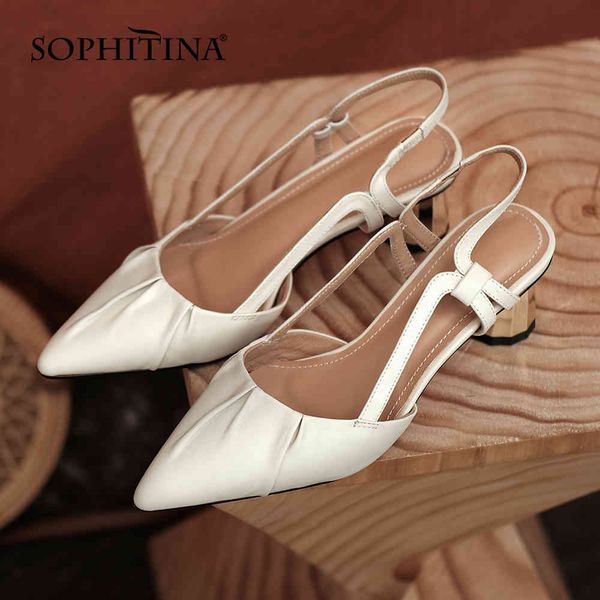 sophitina summer sandals women casual slip-on premium leather sandals pointed toe comfort fashion commute lady shoes ao879 210513, Black
sophitina summer sandals women casual slip-on premium leather sandals pointed toe comfort fashion commute lady shoes ao879 210513, Black
