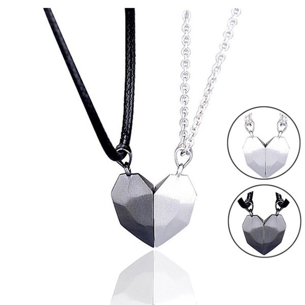 2022 trendy magnetic couple necklace astronaut lovers heart pendant necklaces distance faceted charm chocker for men women, Silver
2022 trendy magnetic couple necklace astronaut lovers heart pendant necklaces distance faceted charm chocker for men women, Silver
