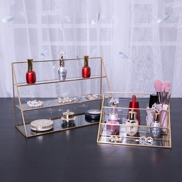 other home decor ins style brass glass jewelry holder bracelet and earrings storage ladder display stand decoration shelves
other home decor ins style brass glass jewelry holder bracelet and earrings storage ladder display stand decoration shelves