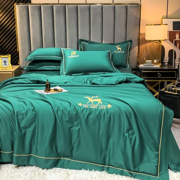 bedding sets advanced pure blackish green summer quilt washed silk hand embroidered pattern light cool pillowcases 3 piece set oceania
bedding sets advanced pure blackish green summer quilt washed silk hand embroidered pattern light cool pillowcases 3 piece set oceania