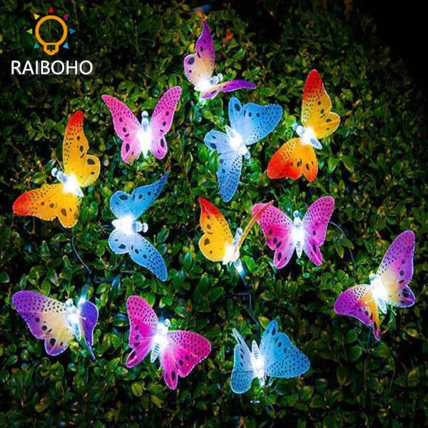 solar lamps 20/30 led powered butterfly fiber optic fairy string lights waterproof christmas outdoor garden holiday decoration 
solar lamps 20/30 led powered butterfly fiber optic fairy string lights waterproof christmas outdoor garden holiday decoration