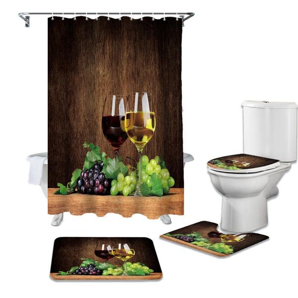 bath accessory set red wine glass shower curtains mat toilet cover bathroom accessories rug
bath accessory set red wine glass shower curtains mat toilet cover bathroom accessories rug