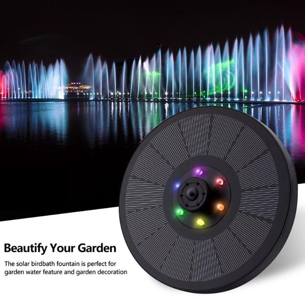 water fountain pump garden pond bird bath floating solar outdoor round with led light decorations
water fountain pump garden pond bird bath floating solar outdoor round with led light decorations