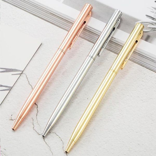 ballpoint pens 1 pcs ballpoin rose gold ball-point pen stainless steel rotating metal school stationery rod for office supp o5a0, Blue;orange
ballpoint pens 1 pcs ballpoin rose gold ball-point pen stainless steel rotating metal school stationery rod for office supp o5a0, Blue;orange