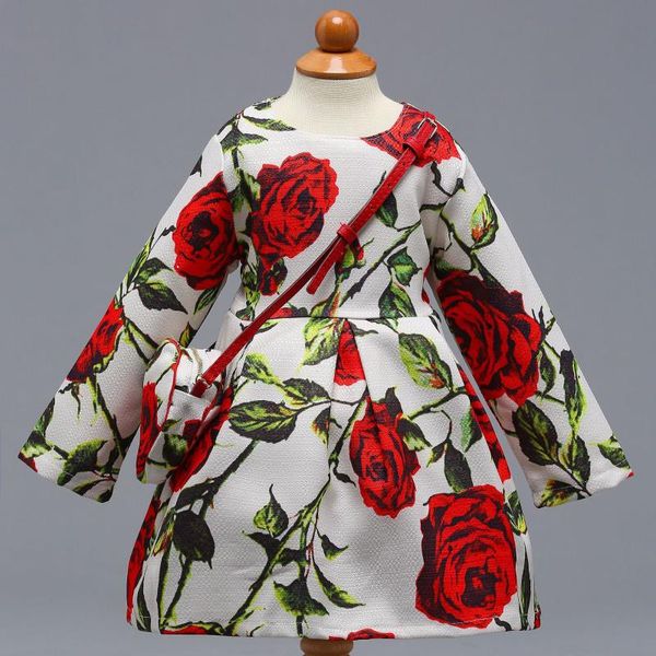 girl's dresses 2021 spring girls dress jacquard fabric petals children printing princess with bag 9 style 2-7 years, Red;yellow
girl's dresses 2021 spring girls dress jacquard fabric petals children printing princess with bag 9 style 2-7 years, Red;yellow