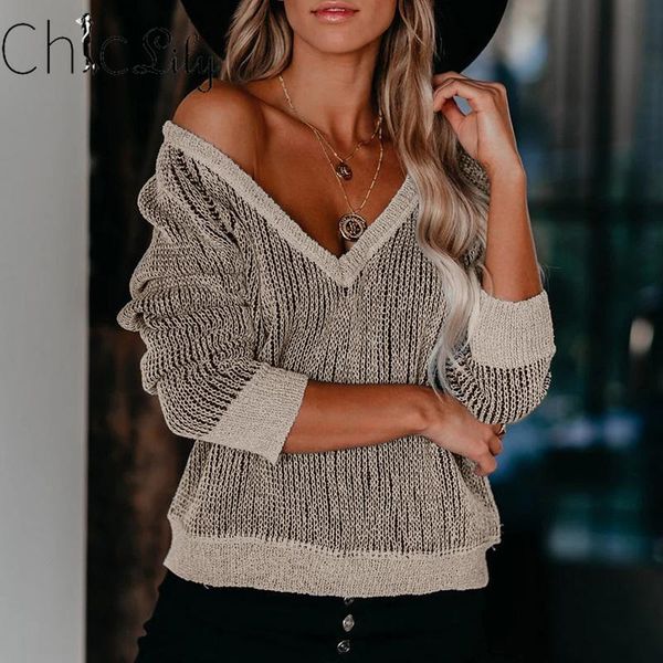 women's sweaters chiclily loose knitted v neck sweater oversized women pullover striped female long sleeve winter knitwear, White;black
women's sweaters chiclily loose knitted v neck sweater oversized women pullover striped female long sleeve winter knitwear, White;black