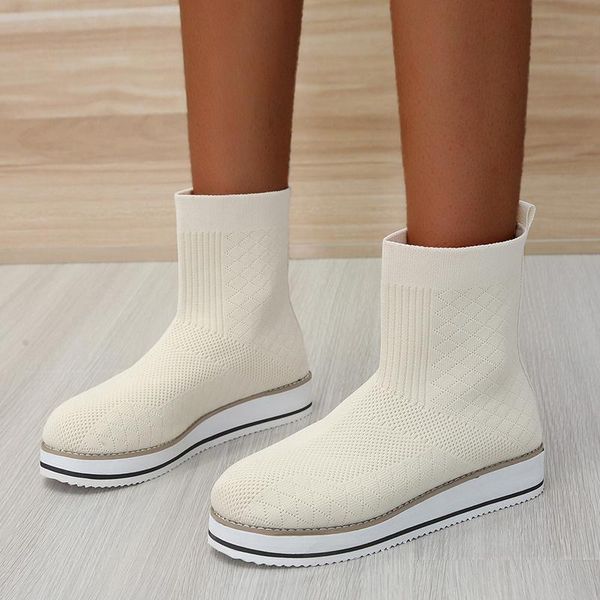 boots 2021 women's platform shoes ankle sock thick bottom solid color slip on ladies knitted female fashion shoe casual, Black
boots 2021 women's platform shoes ankle sock thick bottom solid color slip on ladies knitted female fashion shoe casual, Black