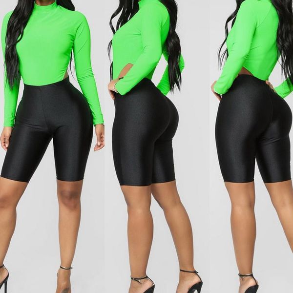women's shorts autumn casual fluorescent high waist knee length workout compression female summer solid skinny, White;black
women's shorts autumn casual fluorescent high waist knee length workout compression female summer solid skinny, White;black