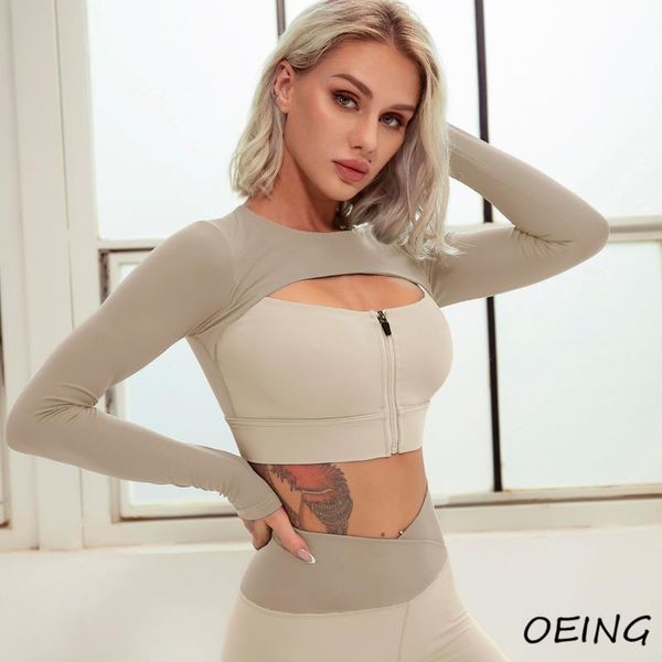 yoga outfit womens long sleeve crop 2 in 1 zip up seamless spandex workout running shirts
yoga outfit womens long sleeve crop 2 in 1 zip up seamless spandex workout running shirts