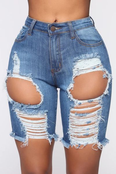 women's jeans women street style short ripped big hole stretch denim shorts distressed skinny high waist biker demin, Blue
women's jeans women street style short ripped big hole stretch denim shorts distressed skinny high waist biker demin, Blue
