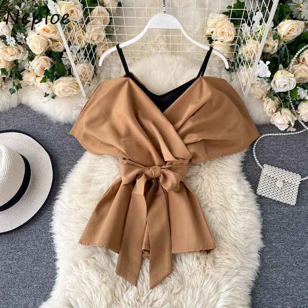neploe solid chiffon blouse women summer fashion slash neck short sleeve ladies blusa shirts lace up female 1f130 210423, White
neploe solid chiffon blouse women summer fashion slash neck short sleeve ladies blusa shirts lace up female 1f130 210423, White