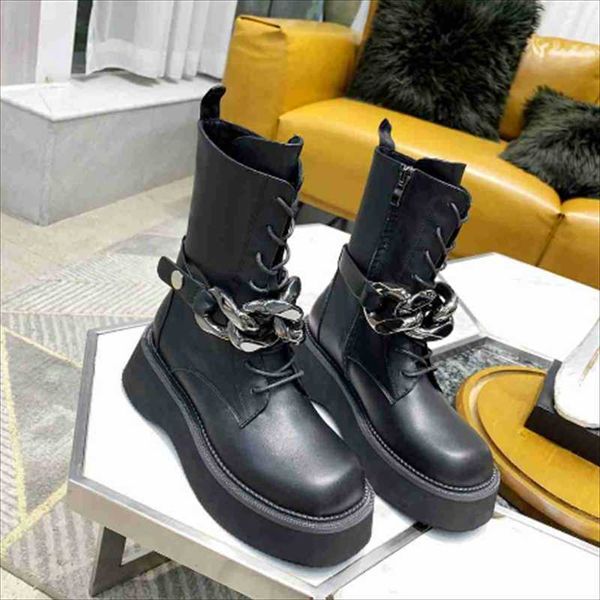 boots punk platform women's shoes lace up zapatos mujer fashion chain botas de casual luxury, Black
boots punk platform women's shoes lace up zapatos mujer fashion chain botas de casual luxury, Black