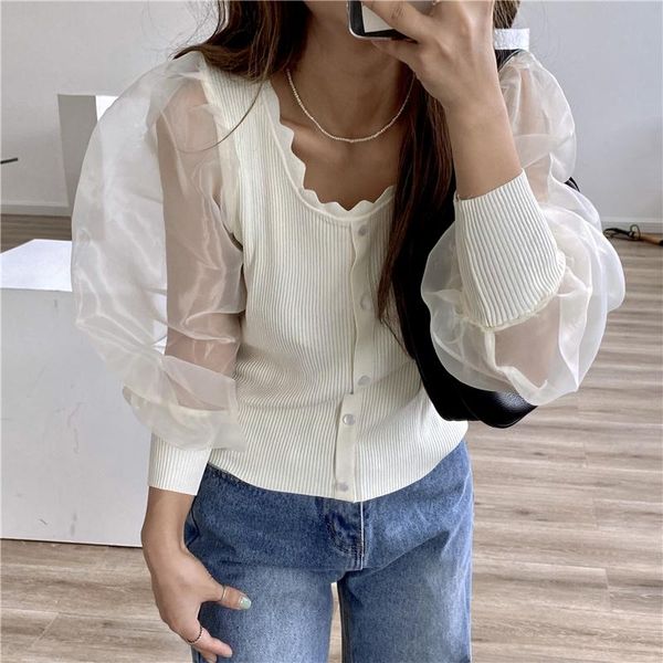 women's blouses & shirts hzirip french sweet chiffon all-match fashion ladies shirt summer 2021 gentle long-sleeved design solid color, White
women's blouses & shirts hzirip french sweet chiffon all-match fashion ladies shirt summer 2021 gentle long-sleeved design solid color, White