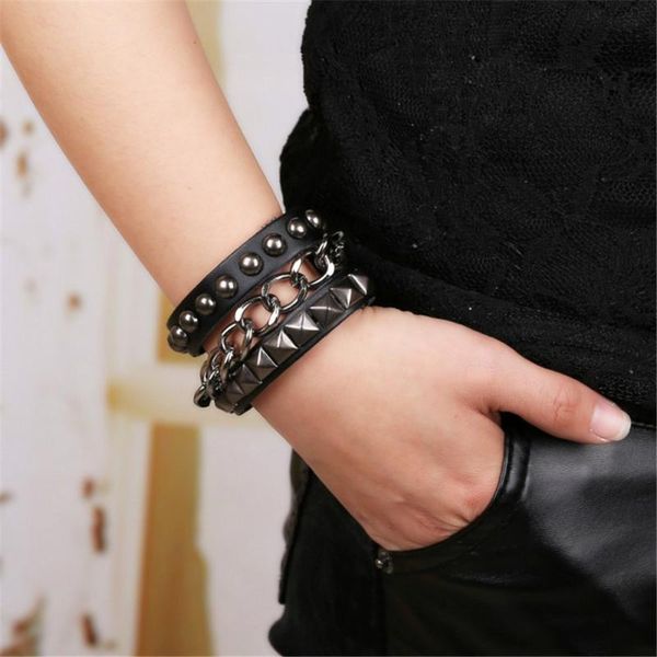 tennis vintage men's cowhide metal rivet punk chain decorative bracelet leather braided wrap wristbands for men valentine's day gi, Golden;silver
tennis vintage men's cowhide metal rivet punk chain decorative bracelet leather braided wrap wristbands for men valentine's day gi, Golden;silver