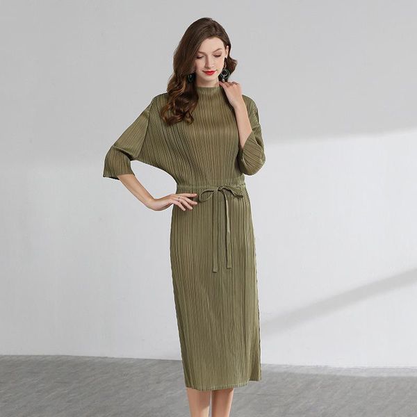 fashion tide summer pattern pleat clothes for women drawstring waist three quarter sleeve dress nice yh215 casual dresses, Black;gray
fashion tide summer pattern pleat clothes for women drawstring waist three quarter sleeve dress nice yh215 casual dresses, Black;gray