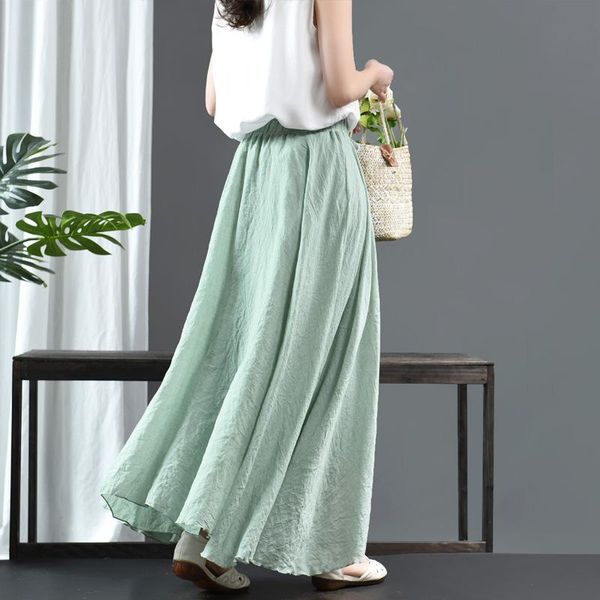 women's jeans 2021 spring summer skirt women large size long elastic waist all-match casual ladies drawstring retro loose, Blue
women's jeans 2021 spring summer skirt women large size long elastic waist all-match casual ladies drawstring retro loose, Blue