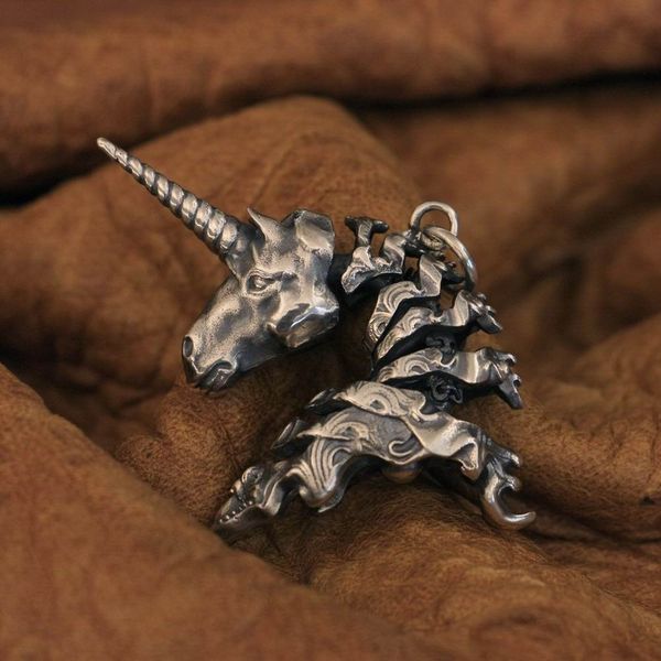 linsion 925 sterling silver neck moveable unicorn pendant charms animal pendant ta286
linsion 925 sterling silver neck moveable unicorn pendant charms animal pendant ta286
