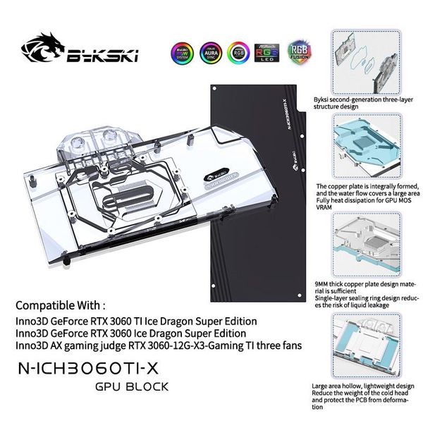 fans & coolings bykski gpu bloco para inno3d rtx 3060ti/3060 ichill icedragon super edição capa completa com backplate, n-ich3060ti-x
fans & coolings bykski gpu bloco para inno3d rtx 3060ti/3060 ichill icedragon super edição capa completa com backplate, n-ich3060ti-x