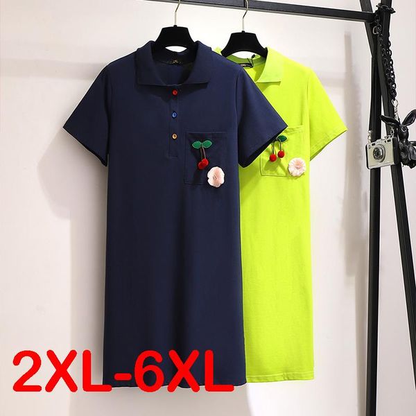 plus size dresses summer dress women korean short-sleeved casual t-shirt cherry collar navy, Black
plus size dresses summer dress women korean short-sleeved casual t-shirt cherry collar navy, Black