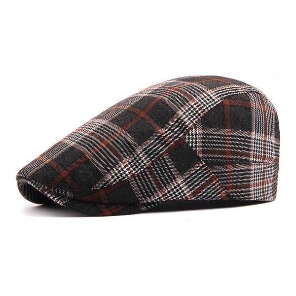 berets spring summer plaid sboy caps men cotton flat peaked cap women painter beret hats 26, Blue;gray
berets spring summer plaid sboy caps men cotton flat peaked cap women painter beret hats 26, Blue;gray