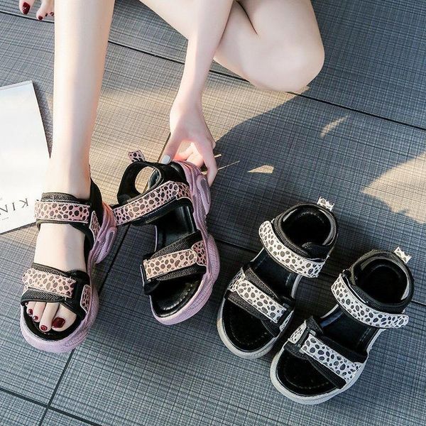 summer 2021 fashion wild leopard sports sandals thick bottom increased female old x257, Black
summer 2021 fashion wild leopard sports sandals thick bottom increased female old x257, Black