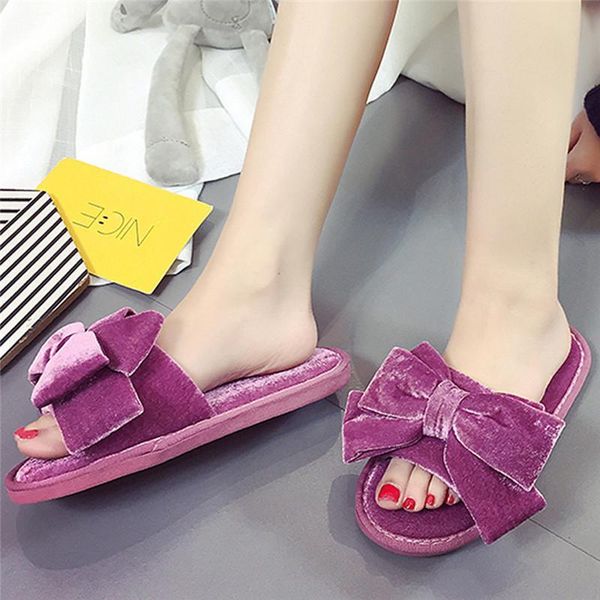 slippers winter warm slipper women's home shoes soft-bottom indoor bow one band non-slip flat cotton para ladies 45, Black
slippers winter warm slipper women's home shoes soft-bottom indoor bow one band non-slip flat cotton para ladies 45, Black