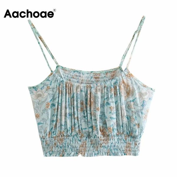 summer camisole women floral print spaghetti strap crop female sleeveless backless chic pleated 210413, White
summer camisole women floral print spaghetti strap crop female sleeveless backless chic pleated 210413, White