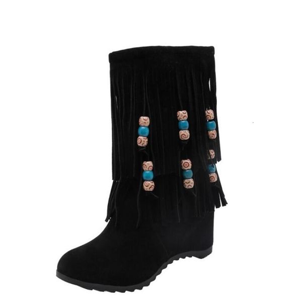 boots pattern inside superior quality tassels shoes woman increased internal 6cm fashion warm women's usa 3-12 3tvz, Black
boots pattern inside superior quality tassels shoes woman increased internal 6cm fashion warm women's usa 3-12 3tvz, Black