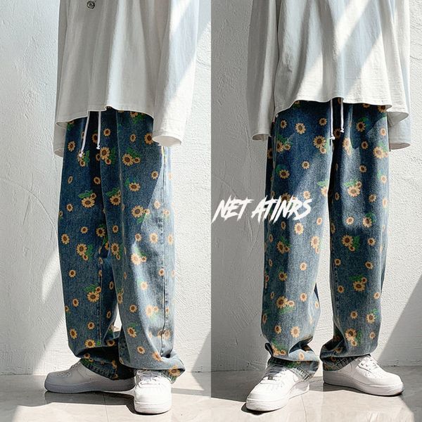 men's and women's hip hop pattern jeans, large casual , korean street cloth, autumn, 2020, Blue
men's and women's hip hop pattern jeans, large casual , korean street cloth, autumn, 2020, Blue