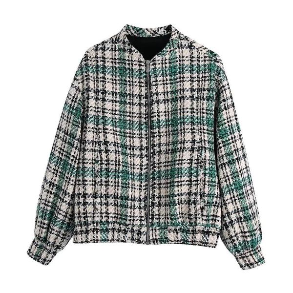 women's jackets stylish green tweed jacket women autumn zipper casual coat arrival high street girls chic outerwear, Black;brown
women's jackets stylish green tweed jacket women autumn zipper casual coat arrival high street girls chic outerwear, Black;brown