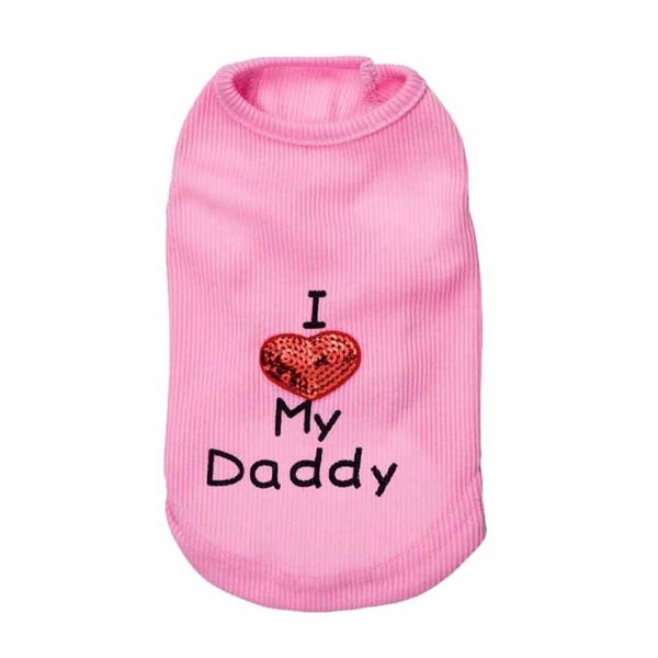 dog apparel summer pet vest puppy cats coat clothes t-shirt mascotas i love my daddy mommy cachorro
dog apparel summer pet vest puppy cats coat clothes t-shirt mascotas i love my daddy mommy cachorro