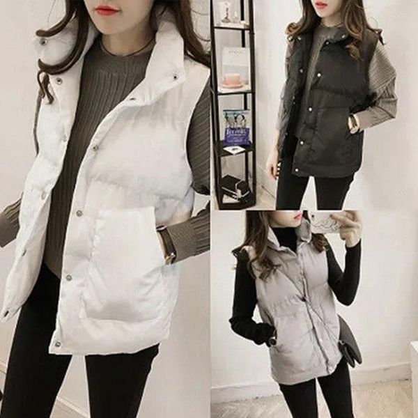 women's vests autumn and winter vest stand-up collar sleeveless short coat large size 2021 a, Black;white
women's vests autumn and winter vest stand-up collar sleeveless short coat large size 2021 a, Black;white