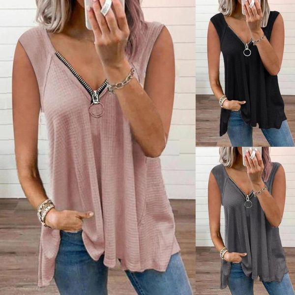 women's t-shirt harajuku women ladies solid sleeveless zipper v-neck pullover shirts female clothing camisetas de mujer, White
women's t-shirt harajuku women ladies solid sleeveless zipper v-neck pullover shirts female clothing camisetas de mujer, White