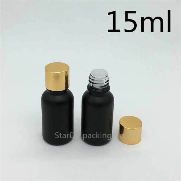 storage bottles & jars 10pcs 15ml black frosted glass bottle vials essential oil shining gold aluminum screw cap perfume
storage bottles & jars 10pcs 15ml black frosted glass bottle vials essential oil shining gold aluminum screw cap perfume