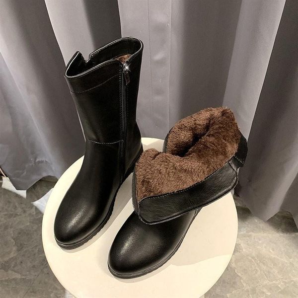 boots -selling women winter fashion shoes plus plush / warm snow platform mid-calf, Black
boots -selling women winter fashion shoes plus plush / warm snow platform mid-calf, Black