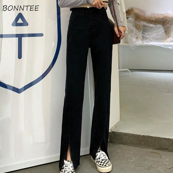 women's jeans flare women casual split basic fashionable streetwear korean style teenagers arrival trousers slender all-match simple, Blue
women's jeans flare women casual split basic fashionable streetwear korean style teenagers arrival trousers slender all-match simple, Blue