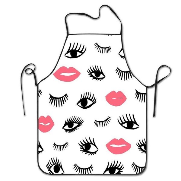 apron for cooking baking gardening eyes and lips fashion print aprons 
apron for cooking baking gardening eyes and lips fashion print aprons