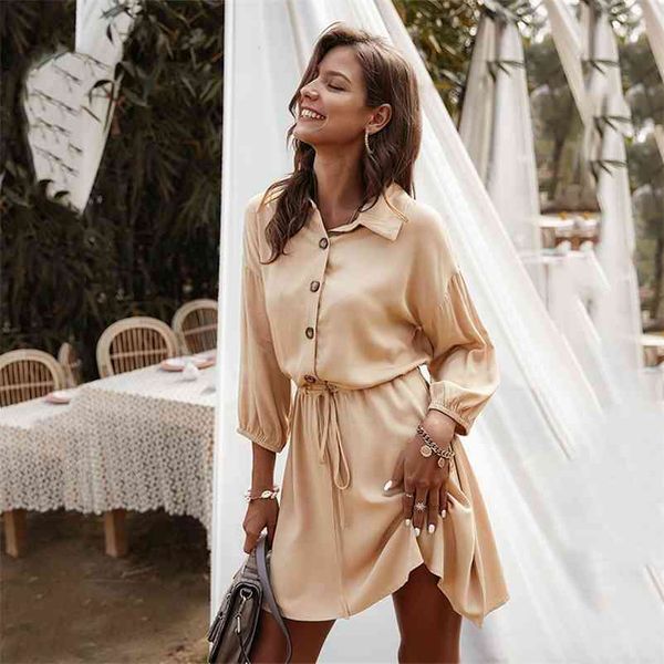 casual loose women long sleeve dress with button office ladies sash short mini dresses spring autumn solid black dress 210415, Black;gray
casual loose women long sleeve dress with button office ladies sash short mini dresses spring autumn solid black dress 210415, Black;gray