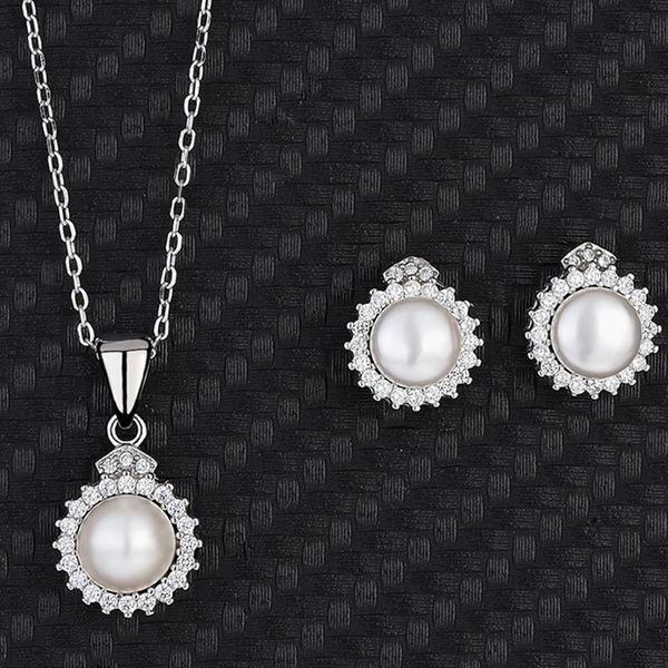 chains freshwater pearl two-piece set of fashion simple s925 sterling silver sun flower necklace female earrings
chains freshwater pearl two-piece set of fashion simple s925 sterling silver sun flower necklace female earrings