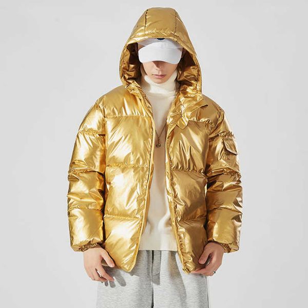 winter jacket men harajuku fashion gold silver hoody parkas zipper men's warmthick bubble jacket male korean casual outwear 210528, Black
winter jacket men harajuku fashion gold silver hoody parkas zipper men's warmthick bubble jacket male korean casual outwear 210528, Black