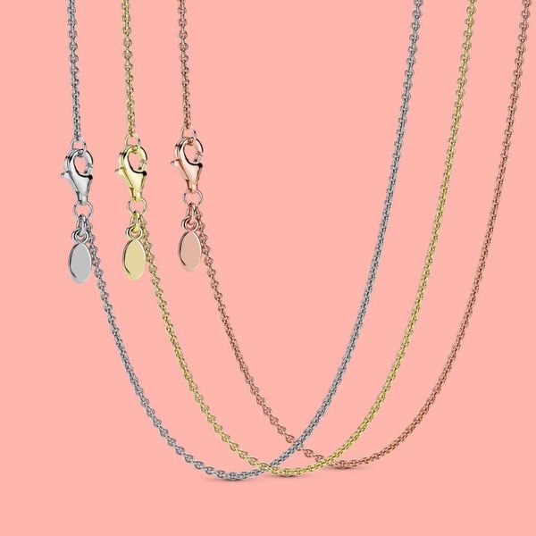 chains 925 sterling silver necklace rose gold classic lobster clasp chain suitable for women diy with decoration
chains 925 sterling silver necklace rose gold classic lobster clasp chain suitable for women diy with decoration