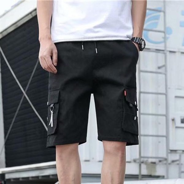 men's shorts kancoold short homme 2021 summer fashion sports cargo pants multi-pocket straight leg loose solid beach, White;black
men's shorts kancoold short homme 2021 summer fashion sports cargo pants multi-pocket straight leg loose solid beach, White;black