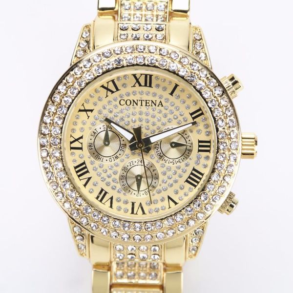 wristwatches relogio feminino geneva watch women watches 2021 luxury brand gold ladies stainless steel women's clock, Slivery;brown
wristwatches relogio feminino geneva watch women watches 2021 luxury brand gold ladies stainless steel women's clock, Slivery;brown