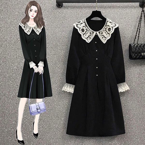 casual dresses dress product spring french doll lace collar knot waist jx92, Black;gray
casual dresses dress product spring french doll lace collar knot waist jx92, Black;gray