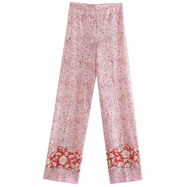 women's pants & capris zhenbaili 2022 za woman paisley print summer thin female straight leg full length casual elastic high waist line, Black;white
women's pants & capris zhenbaili 2022 za woman paisley print summer thin female straight leg full length casual elastic high waist line, Black;white