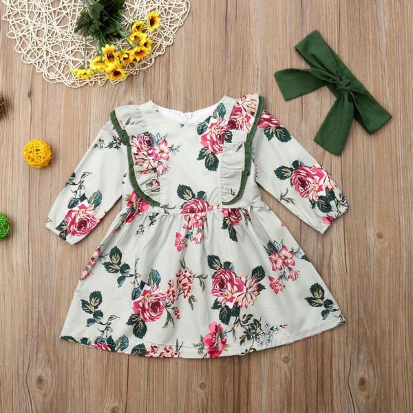 girl's dresses cute baby girl floral dress toddler girls princess party pageant long sleeve kids infant clothes, Red;yellow
girl's dresses cute baby girl floral dress toddler girls princess party pageant long sleeve kids infant clothes, Red;yellow