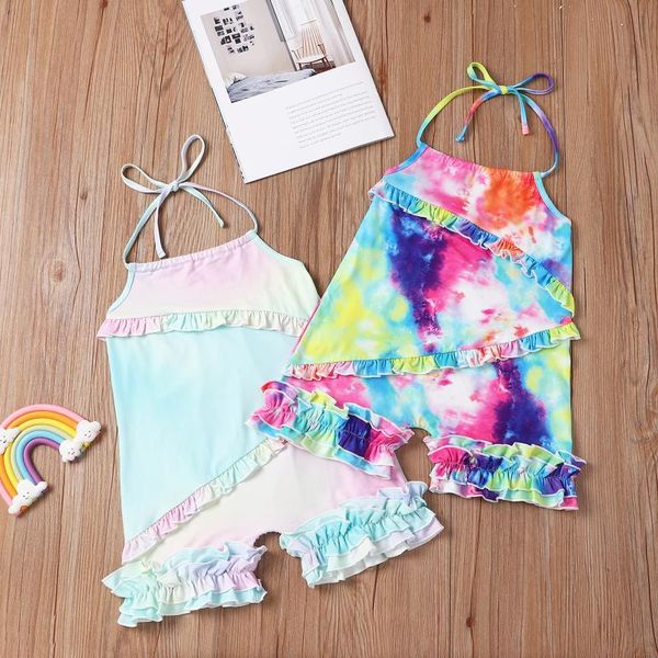 clothing sets kids jumpsuit girls tie-dyed sleeveless strappy romper playsuits for summer, White
clothing sets kids jumpsuit girls tie-dyed sleeveless strappy romper playsuits for summer, White