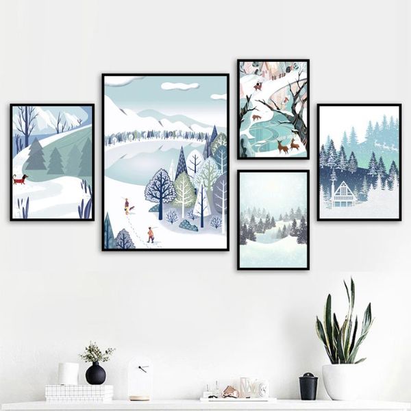 paintings vintage snow mountain forest lake illustration wall art canvas painting nordic posters and prints pictures for living room
paintings vintage snow mountain forest lake illustration wall art canvas painting nordic posters and prints pictures for living room
