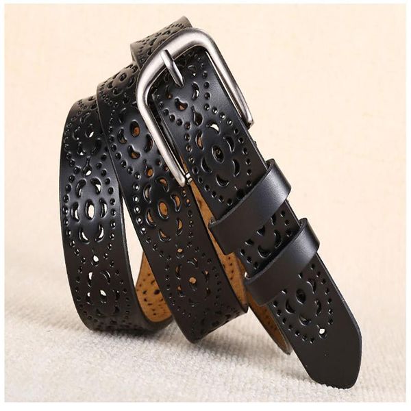 belts women's leather belt leisure joined-up hollow simple fashion needle buckle, Black;brown
belts women's leather belt leisure joined-up hollow simple fashion needle buckle, Black;brown