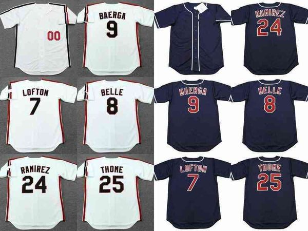 men 7 kenny lofton 8 albert belle 9 carlos baerga 24 manny ramirez 25 jim thome baseball jersey stitched, Black
men 7 kenny lofton 8 albert belle 9 carlos baerga 24 manny ramirez 25 jim thome baseball jersey stitched, Black